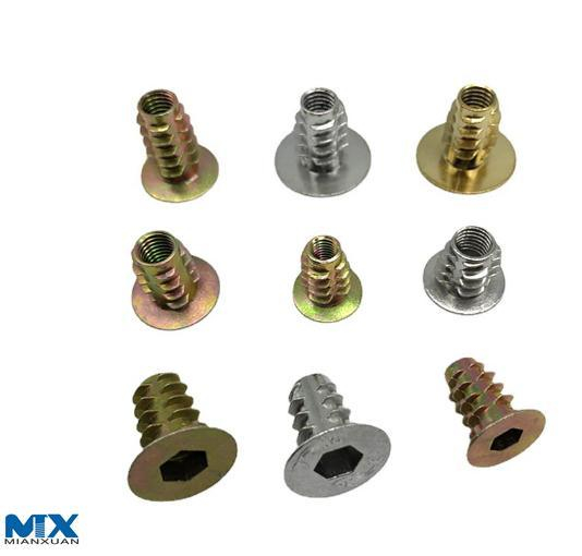 Tuercas hexagonales especiales para muebles