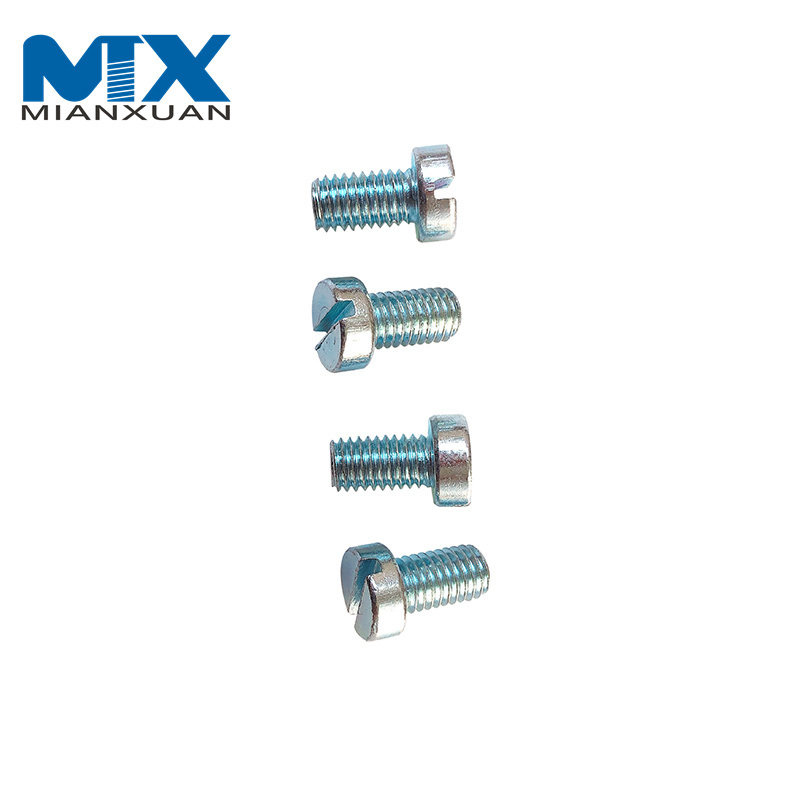 Tornillos de máquina para fabricar tornillos para paneles de yeso con cabeza plana de acero inoxidable ranurada DIN85 de cabeza redonda de alta calidad
