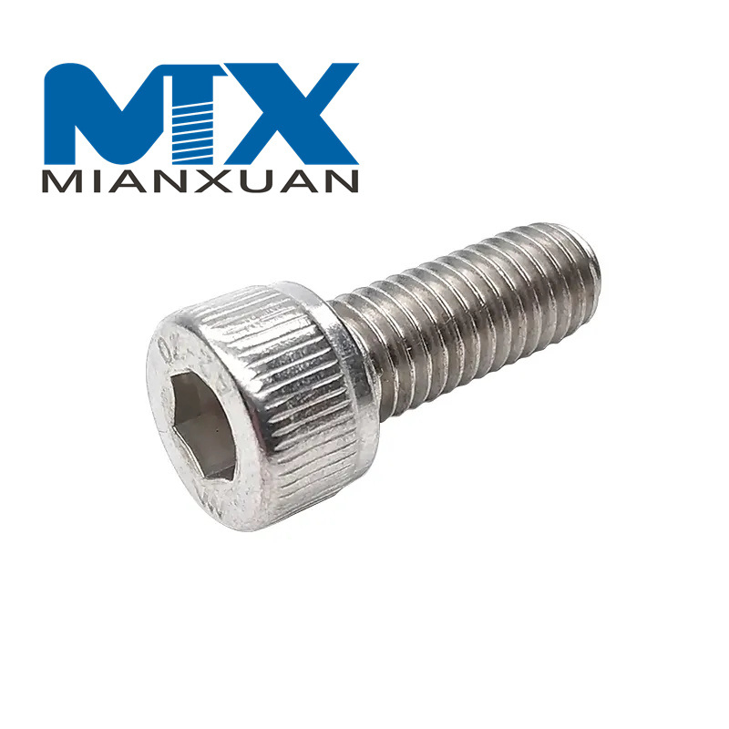 Tornillos de cabeza fina con zócalo hexagonal de acero inoxidable A2