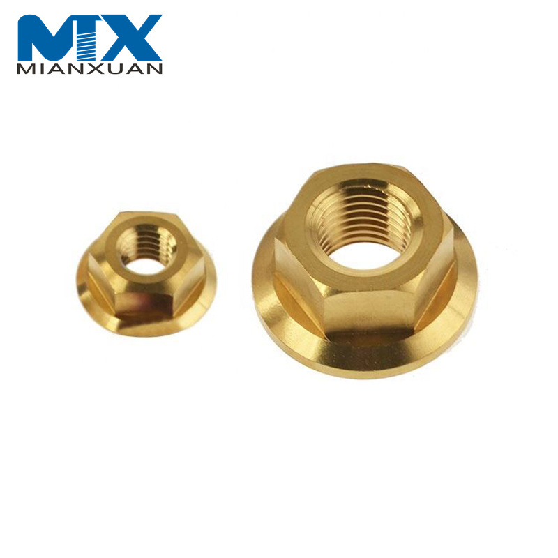 Tuercas de cubo de rueda DIN 74361 Tuercas esféricas con orejeta de bloqueo hexagonal con brida