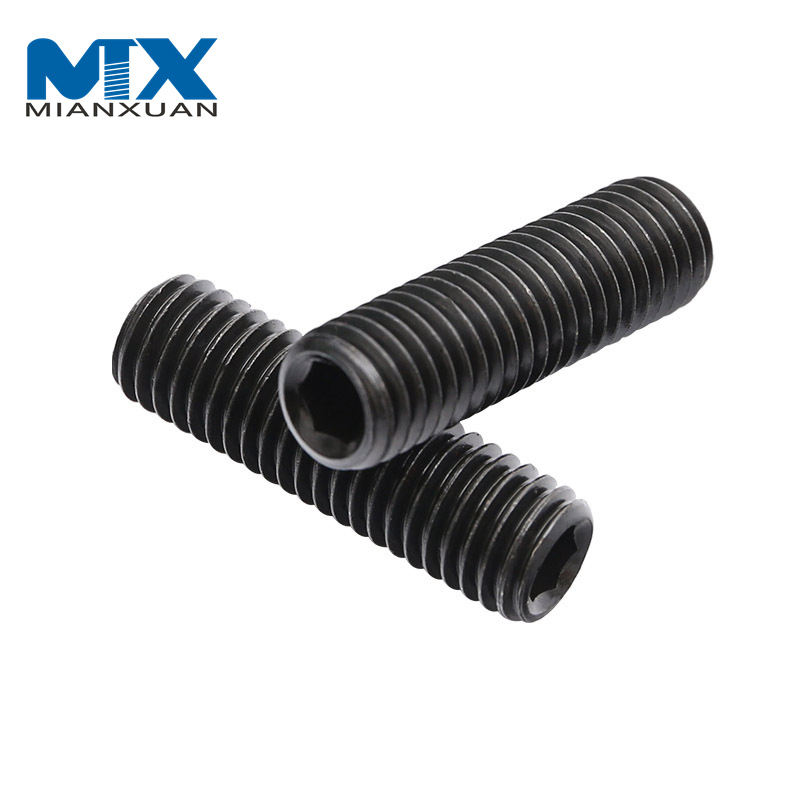 Tornillo sin cabeza del zócalo del hexágono del tornillo de los pernos del enchufe de la tapa del extremo del acero al carbono DIN916