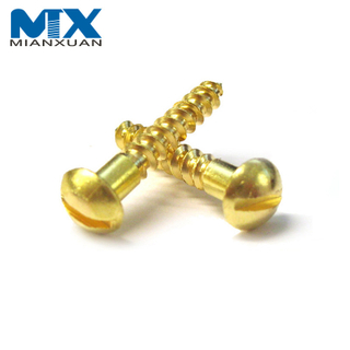 Tornillo de madera ranurado con cabeza ovalada de acero al carbono con rosca D2.5-D6.0 de alta calidad DIN95