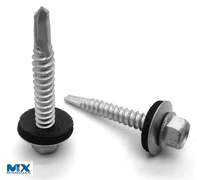 Cabeza hexagonal con tornillos bimetálicos EPDM para energía solar