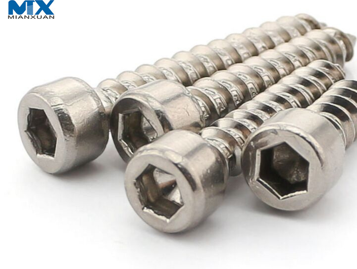 Tornillos para madera con cabeza hueca hexagonal