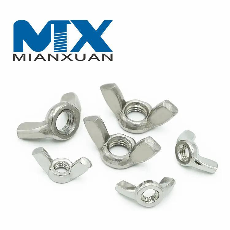 Tuerca de mariposa de acero inoxidable SS304 DIN315