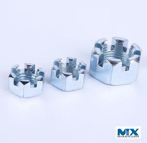Tuercas pesadas ranuradas hexagonales Serie en pulgadas