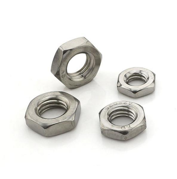 Tuercas delgadas hexagonales de acero inoxidable estándar DIN