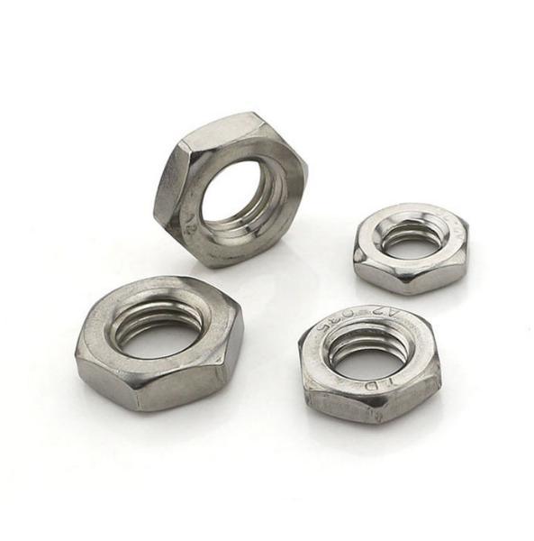 Tuercas delgadas hexagonales de acero inoxidable estándar DIN