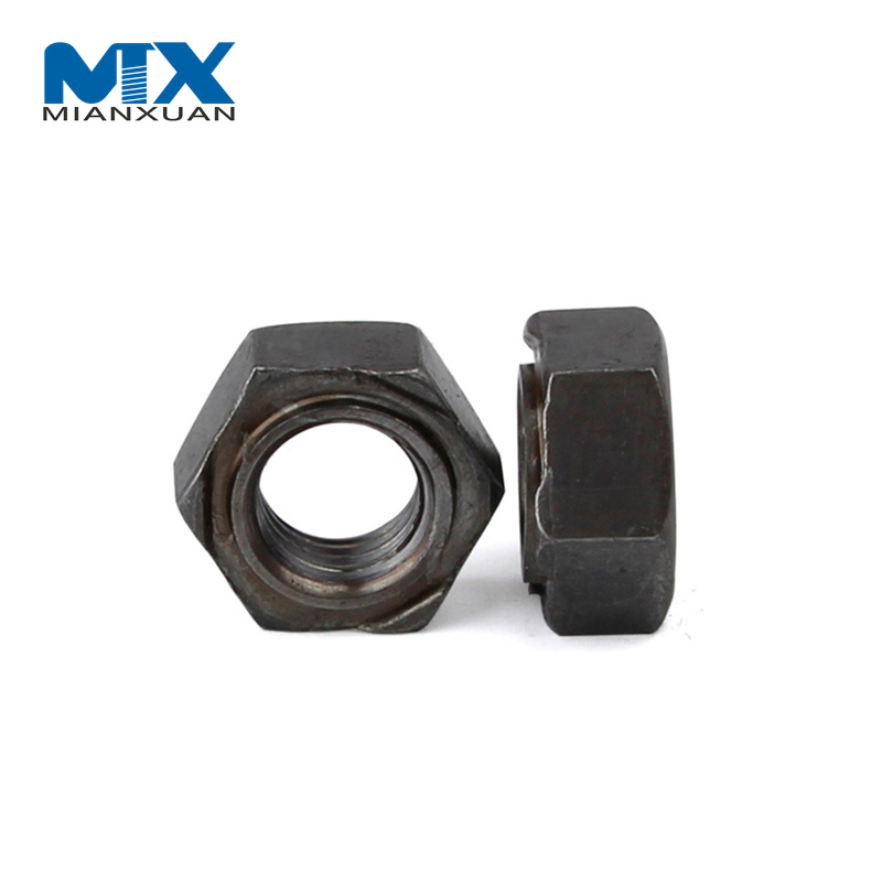 Tuerca hexagonal de soldadura hexagonal DIN929 Fábrica plana de acero al carbono Máquina formadora de alta velocidad de buena calidad Tuerca de tornillo de soldadura por puntos hexagonal de acero inoxidable