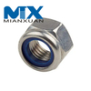 Tuerca hexagonal antideslizante de nailon autoblocante DIN985 de venta caliente