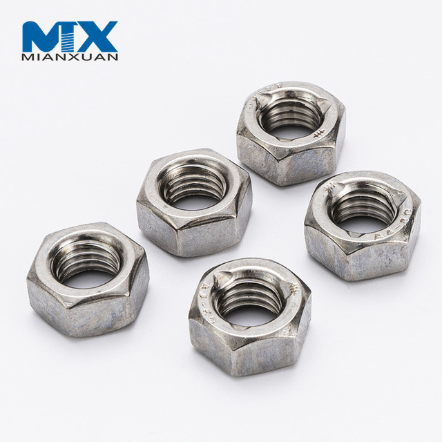Tuerca de fijación del hex. del óxido del negro del acero de carbono DIN980V todo el tipo del esfuerzo de torsión predominante del metal