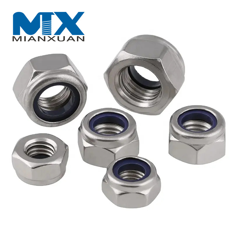 DIN982 Tipo de torsión predominante Tuercas hexagonales Tipo pesado con nailon