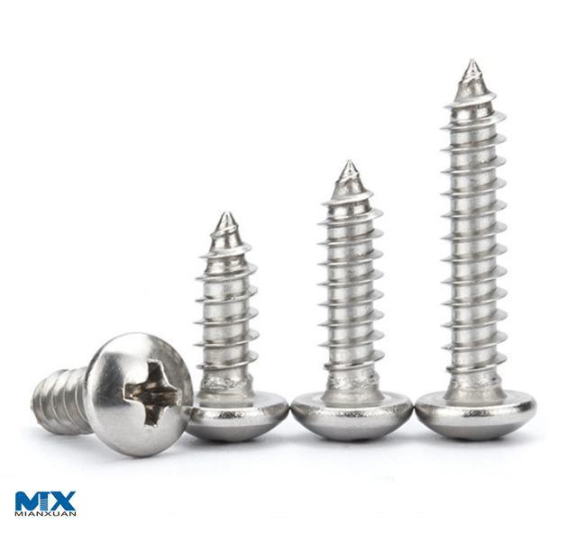 Tornillos de rosca de cabeza redonda empotrados de pH de acero inoxidable