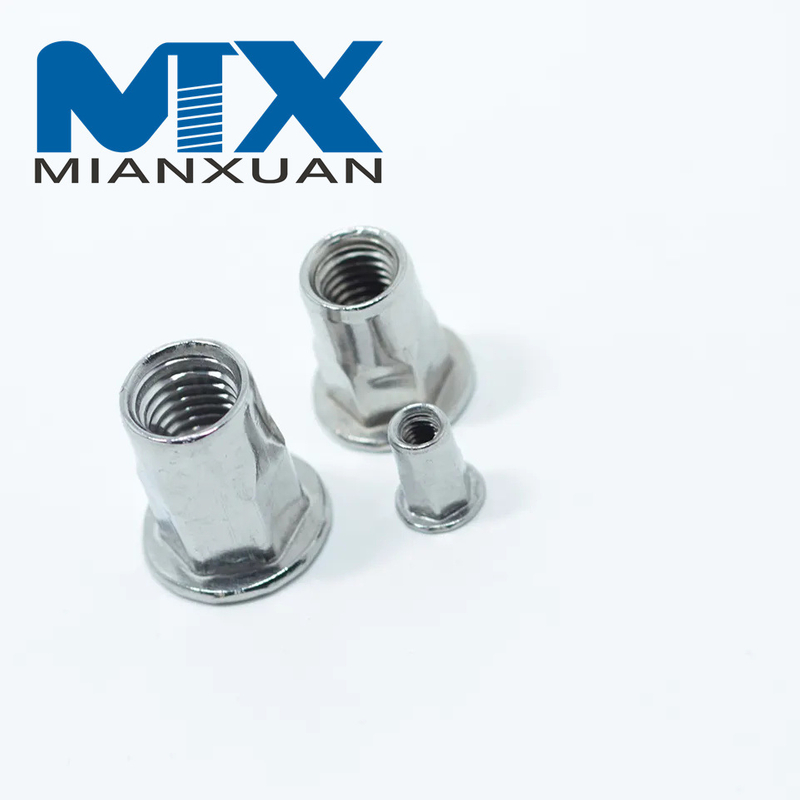 Tuerca de remache ciego medio hexagonal SS304