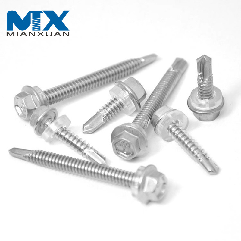 4,2*19 mm (#8*3/4 ') tornillos de cabeza plana galvanizados Csk tornillos autoperforantes C1022A precio barato