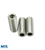 Tornillos de fijación hexagonales de acero inoxidable con punta plana