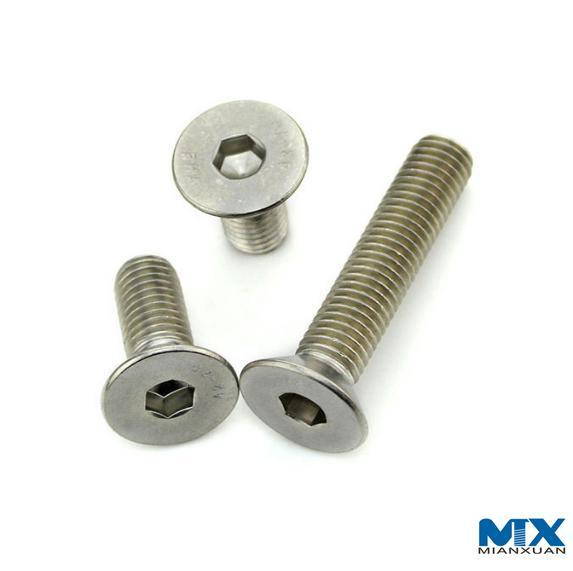Tornillos avellanados de acero inoxidable